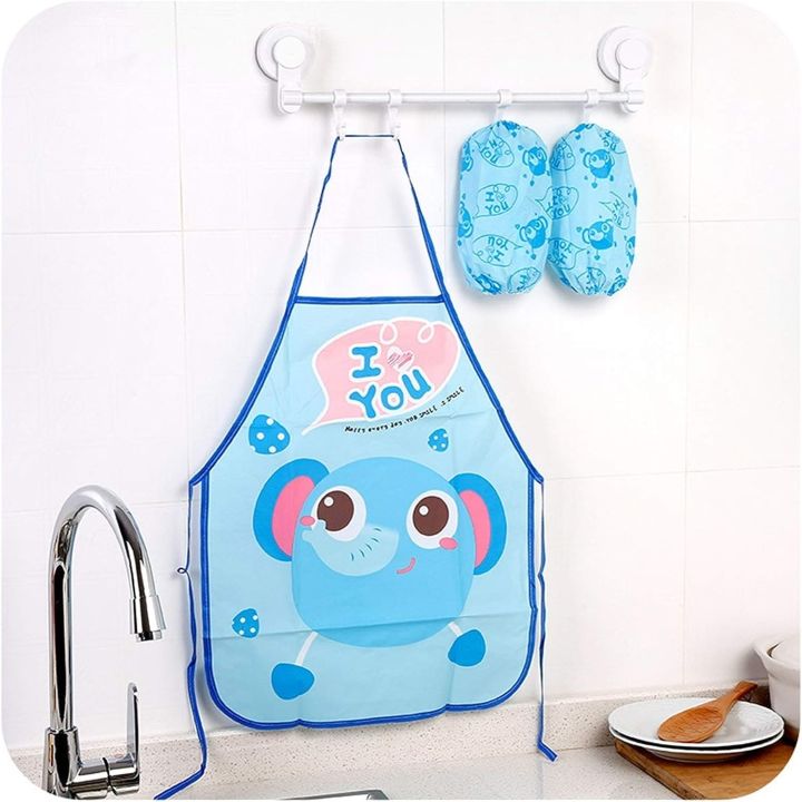 Apron%20for%201%20PCS%20Children%20Cartoon%20Apron%20Kitchen%20Art%20Baking%20Arm%20Sleeve%20Animal%20Waterproof%20Apron%20Kids%20Painting%20Apron%20with%20Colorful%20Aprons%20-%20Image%206