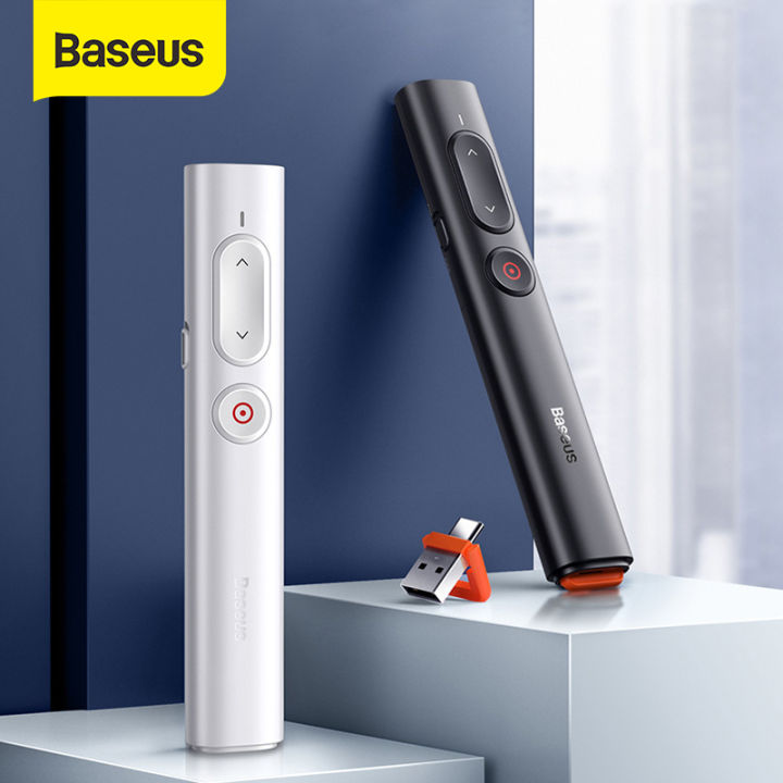 Baseus Presenter Wireless Remote Controller 2.4GHz USB&USB C Pointer for Mac Win Projector PPT Powerpoint Presentation Pen