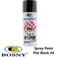 Bosny Spray Paint No.4 Flat Black Acrylic Automotive Finishes. 