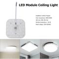 Ceiling Light Panel Board Replacement (AC 220V 24W) LED Optical Lens Module, Magnetic Lamp Board Retrofit. 
