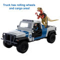 (Preorder)Jurassic World Search 'n Smash Truck Set-Atrociraptor Dinosaur & Human Figure-Jurassic World Figure Truck Set and Chasing Team (HKY13) ကလေးကစားစရာအရုပ် . 