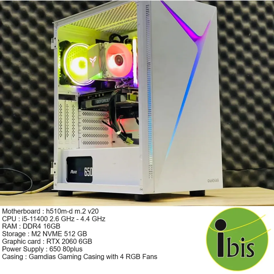 白ゲーミングPC RTX2060 / i5-9400 / NVMe512GB MXZ Gaming PC Computer Intel Core i5 9400F,GeForce RTX 2060, 8G