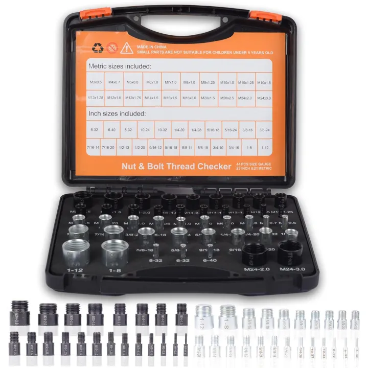 (Preorder)%C2%A0Yieryi%2052-piece%20Thread%20and%20Nut%20Inspection%20Set,%20Metric%20&%20SAE%20Thread%20Gauge%20Set%20for%20Identifying%20Fasteners,%20Automotive/Bicycle/Machinery%20Repair%20Tools%20-%20Image%204