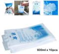 Reusable Ice Pack 10 Pcs, Water Injection Ice Bag, For Food  Vegetable  Cold Compress Injuries, 200ml/400ml Size. 