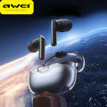 (Preorder) Awei T52 Wireless Bluetooth Earphone Transparent Space Capsule Shell Design Bluetooth V5.3 Bass In-Ear TWS Earphone with Microphone Smart Noise Reduction HiFi Stereo Earphone Headset. 