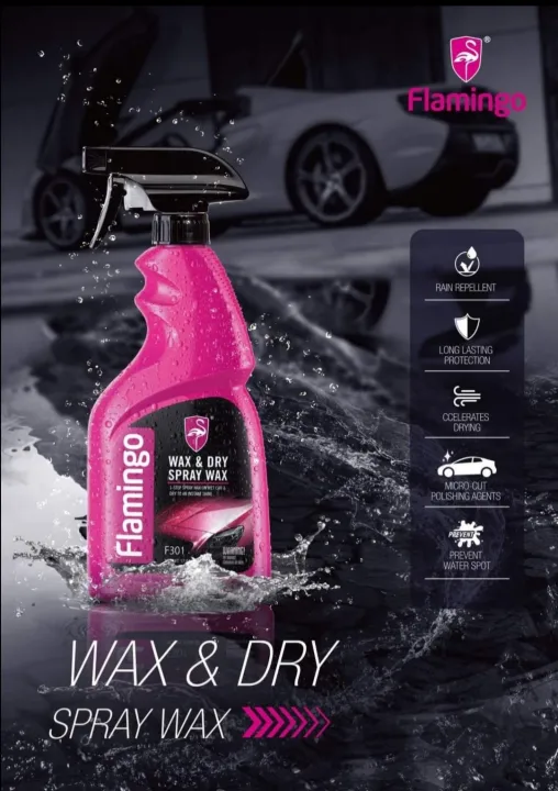 Flamingo%20Wax%20&%20Dry%20Spray%20Wax%20500ml%20+%20Microfiber%20%E1%80%9E%E1%80%98%E1%80%80%E1%80%BA%20(Clean%20&%20Shine)%20-%20Image%205