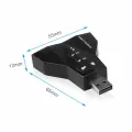 7.1 external independent USB sound card for the game users to bring a new experience.The virtual USB 7.1 channel sound adapter. 