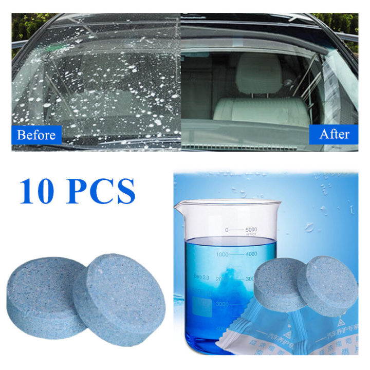 10PCS(1PCS=4L Water)Car Solid Wiper Fine Auto Window Cleaning Car Windshield Glass Cleaner