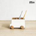 (Preorder) Minimal Food Truck, White, Pencil Holder, Pen Holder, Toothbrush Holder, Toothpaste Holder, Detachable, 2 Pieces, by AquaproThailand. 