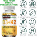 (Preorder)KIRKLAND Vitamin D3 K2 10000 IU D3 + 200mcg K2 MK7 Immune Support Supplement with BioPerine. 