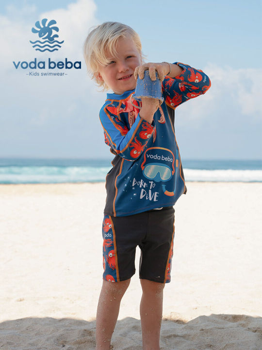 (Preorder)%20Boys'%20UV-Protection%20Long-Sleeved%20Swimsuit%20with%20Quick-Drying%20-%20Image%203
