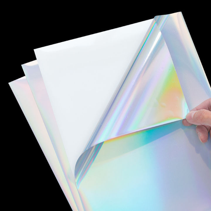 Inkjet%20Waterproof%20Vinyl%20Sticker%20%7C%20Rainbow%20Holographic%20Laser%20Pattern%20%7C%20White%20Matte%20%7C%20Comparable%20to%20Vinyl%20Inkjet%20%7C%20A4%20Size%20Full%20Sheet%20Label%20%7C%20Inkjet%20Printers%20-%20Image%202
