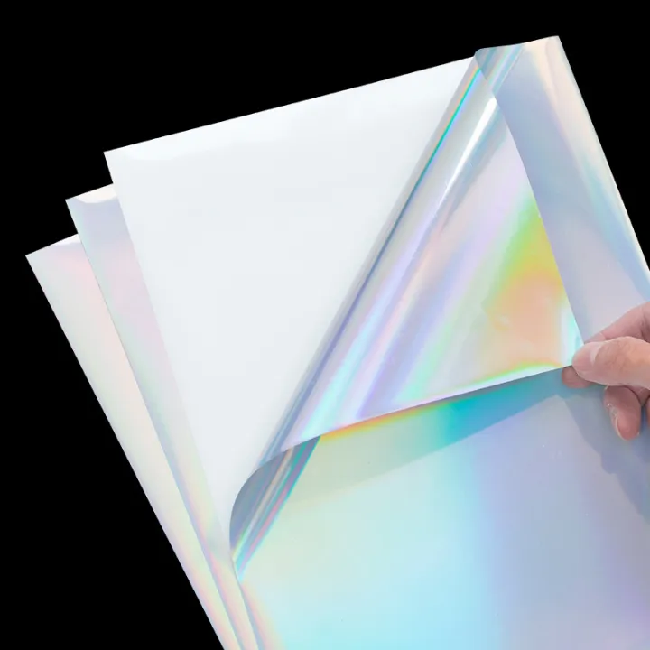 Inkjet%20Waterproof%20Vinyl%20Sticker%20%7C%20Rainbow%20Holographic%20Laser%20Pattern%20%7C%20White%20Matte%20%7C%20Comparable%20to%20Vinyl%20Inkjet%20%7C%20A4%20Size%20Full%20Sheet%20Label%20%7C%20Inkjet%20Printers%20-%20Image%202
