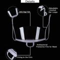 Face Shield Completely Transparent Spit Guard Mouth Shield Anti-Fog Reusable Face Covering Mask great for Events, Restaurants, Nail Salons, Food, Chef, Dentist, Spa and More. 