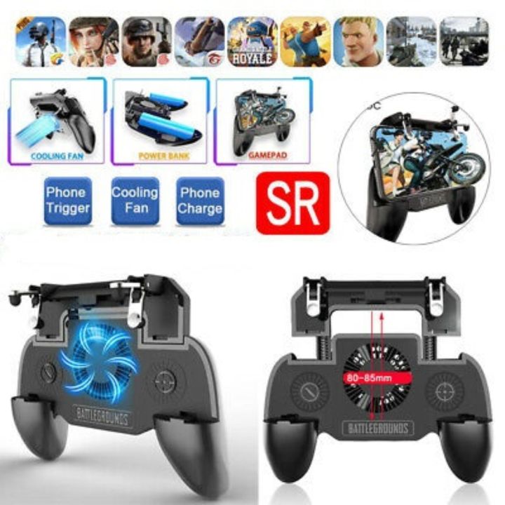 SP+ 2000mAh Charger Power Bank Game pad Cooling Fan (Android/iOS)