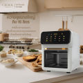 (Preorder) CEOOL Airfryer, multi-purpose oil-free fryer, large capacity 15 liters with fryer support grid, hot air oven, electric oven. 