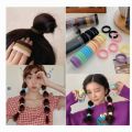 အကွင်း ၂၀ ပါခေါင်းစီးကြိုး_ 20 Pcs Hair Scrunchies High Elastic Hair Ties Rubber Band. 