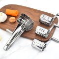 Rotary Cheese Grater Cheese Cutter Slicer Shredder with 4 Interchanging Rotary Sharp Cylinders Stainless Steel Drum Slicer. 