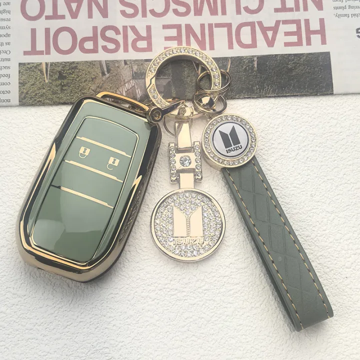 (Preorder)Car%20remote%20key%20case%20For%20ISUZU%20MU-7%20D-MAX%20X-Series%20Mu-X%20Keychain%20Folding%20key%20case%20Isuzu%20-%20Image%207