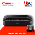 (Preorder) Printer (Printer) Canon Pixma IX6870 WIFI Inkjet Wide-Format A3 with 1 set of genuine ink, 1 year warranty. 