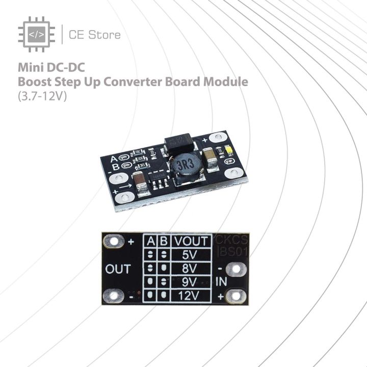 Mini DC-DC Boost Step Up Converter Board Module(3.7-12V)