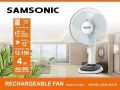 RECHARGEABLE AC/DC FAN အားသွင်းပန်ကာ SAMSONIC. 