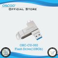 OSCOO CU002 OTG USB 3.2 Gen1 Flash Drive (Silver). 