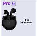 Pro6 TWS Touch Control Wireless Headphone Bluetooth 5.0 Earphones Sport Earbuds Music Headset. 