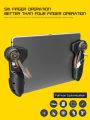 AK-PAD6K Mobile Pubg Game Controller Six Finger Game Joystick Handle Target Button L1R1 Shooter Gamepad Trigger For Ipad Tablet. 