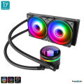 (Preorder) Tsunami CoolMan ARGB Multi-Platform CPU Liquid Cooler CM-240 PRO K Closed-loop Water Cooling Kit,. 