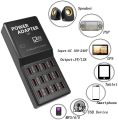 5V 3.5A 2.1A 12Port Multi USB Charger USB Charging Station Dock Intelligent Fast Charger. 