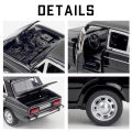 (Preorder) 1:24 Scale LADA Alloy Car Model Diecast Sound Light Car Lover Birthday Collection For Children Metal Gift Kids Toys ကလေးကစားစရာအရုပ်ကား. 