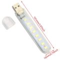 Mini Led Portable 5V 8 LED USB Lighting Computer Mobile Power Lamp Night Light. 