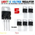 5pcs LM317 Adjustable Voltage Regulator TO-220. 