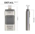iFlash Drive USB Memory Stick HD U-Disk 3 in 1 for Android/IOS iPhone PC. 