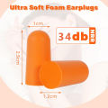 4Pairs Soft Foam Earplugs Noise Cancelling Ear Plugs for Sleeping, Shooting, Snoring, Mowing Noise Reduction, Reusable Ear Plugs for Noise Reduction. 
