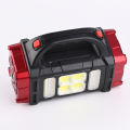 Powerful Solar LED Flashlight USB Rechargeable Torch With COB Work Light 4 Gear Lantern Outdoor Power Bank Solar Light. 