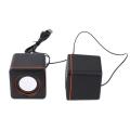 Mini Portable Square Wired USB Audio Music Player Speaker MP3 Laptop PC. 