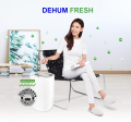 DEHUM FRESH | The Quietest Dehumidifier (36dBA) 12L/Day,180W, Up to 240sqft, 20 million Negative Ion. 