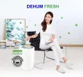 DEHUM FRESH | The Quietest Dehumidifier (36dBA) 12L/Day,180W, Up to 240sqft, 20 million Negative Ion. 