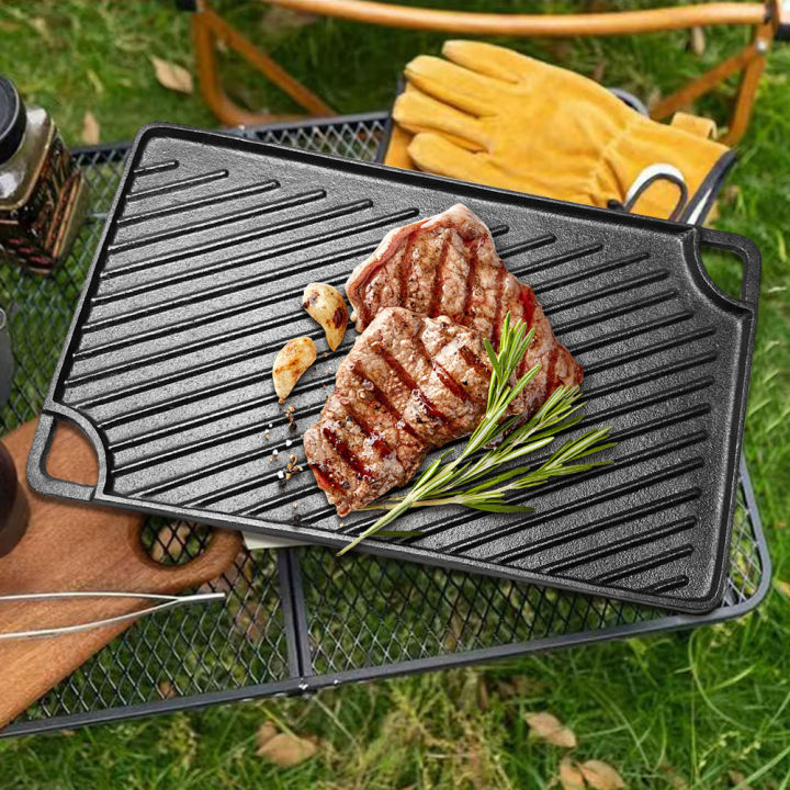 (Preorder)%20%E3%80%90winnereco%E3%80%9116.5X9.5%20Inch%20Cast%20Iron%20Griddle%20Rectangular%20Griddle%20Pan%20Skillet%20for%20Gas%20Stovetop%20Oven%20Or%20Open%20Fire%20for%20Camping%20Roasting%20-%20Image%202