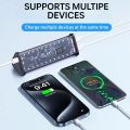 6x18650 Battery Holder 22.5W Fast Charging Transparent Power Bank Case (Battery not included). 
