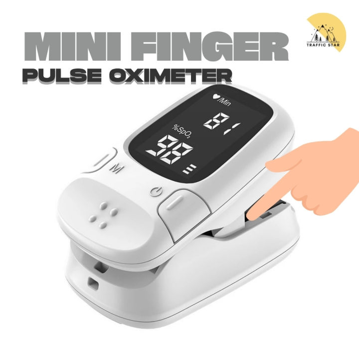 Portable Health Mini Finger Pulse Oximeter Blood Oxygen Saturation SpO2 ...