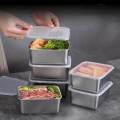Clover 1pcs Food Container Stainless Steel Side Dish with Lid Stable Placement Curved Edge Design. 