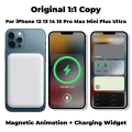 Iphone Apple 10,000mAh  Original Macsafe Powerbank Magnetic Wireless Power Bank For iPhone 12 13 14 15 Pro Max 15Plus Spare External Battery 1 Year Warranty. 