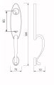 (Preorder) solex large handle set, model 695 SS တံခါးလက်ကိုင်. 