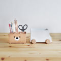 (Preorder) Minimal Food Truck, White, Pencil Holder, Pen Holder, Toothbrush Holder, Toothpaste Holder, Detachable, 2 Pieces, by AquaproThailand. 