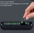 Stylish Car Phone Number Display Plate/Luminous Magnetic Phone Number Display/Parking Card Plate. 
