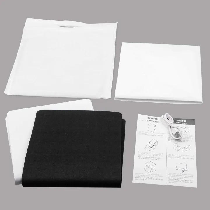 Action%20Pro%20Portable%20Mini%20Photo%20Studio%2023%20x%2023cm%20Led%20Lighting%20Studio%20Box,%20Foldable%20Light%20Box%20with%20White%20,%20Grey%20and%20Black%20Drop%20-%20Image%209