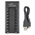 8 Slots Electric Battery Charger Intelligent Fast Led Indicator Usb Charger For Aa/aaa Ni-mh/ni-cd Rechargeable Battery. 